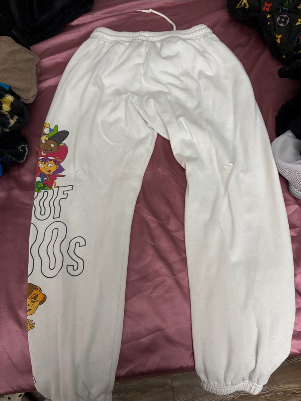 Nickelodeon White Sweatpants with Colorful Rugrats Graphics - Picture 4 of 4